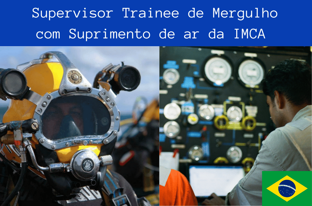 Supervisor Trainee de Mergulho com Suprimento de ar da IMCA - Curso Online Completo